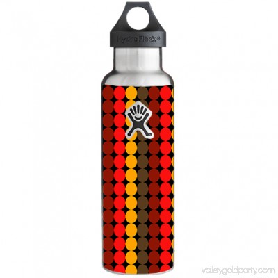 Skins Decals For Hydro Flask 21Oz Standard Mouth / Circles Retro Pattern